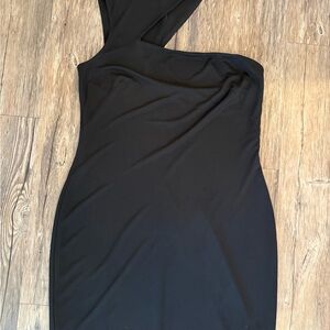 Ralph Lauren Black One-Shoulder Dress